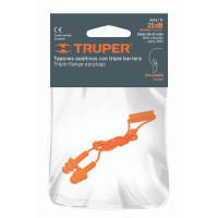 TRUPER 14225 ปลั๊กอุดหู พร้อมสายคล้อง กล่องใส่ (TA-3B) (กล่อง 12 ชิ้น)