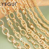 YEGUI C172diy chain18k gold plated0.3micronshand madecopper metalcharmsjewelry makingdiy bracelet necklace1m/lot