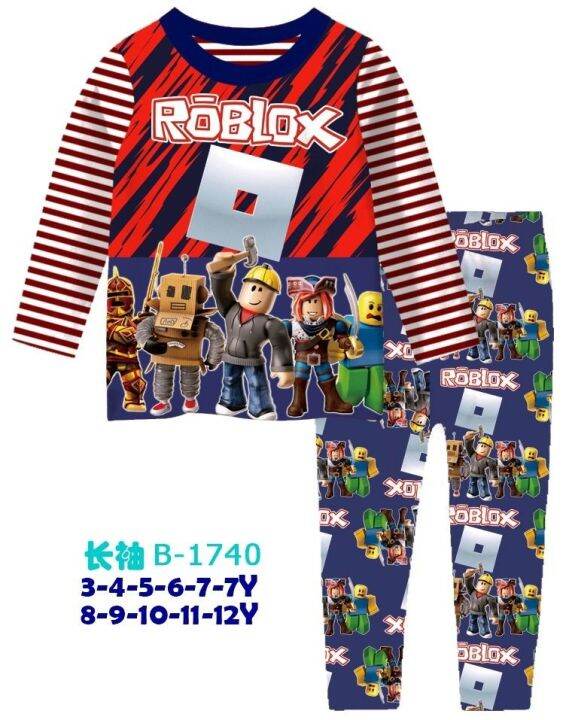 Ailubee Kids Pajamas B1740 Roblox Lazada