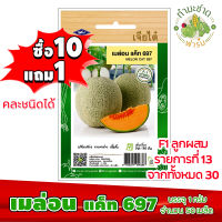 (ซื้อ10แถม1) เมล็ดพันธุ์ เมล่อน แค็ท 697 Melon cat 697 ประมาณ 50เมล็ด เจียไต๋ เมล็ดพันธุ์พืช เมล็ดพันธุ์ผัก เมล็ดผัก เม็ดผัก ผักสวนครัว พืชผัก