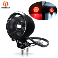 Motorcycle LED Tail Light 12V for Dirt Bike ATV Cafe Racer Bobber Chooper Stop Signals Brake Rear Lamp Taillight Accessories