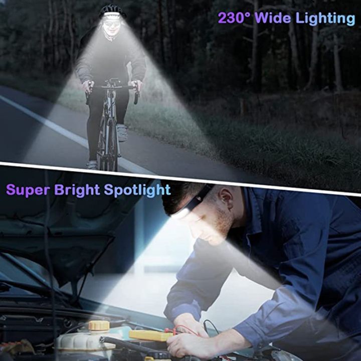 silicone-sensor-headlight-type-c-rechargeable-white-light-outdoor-running-and-fishing-cob-headlight