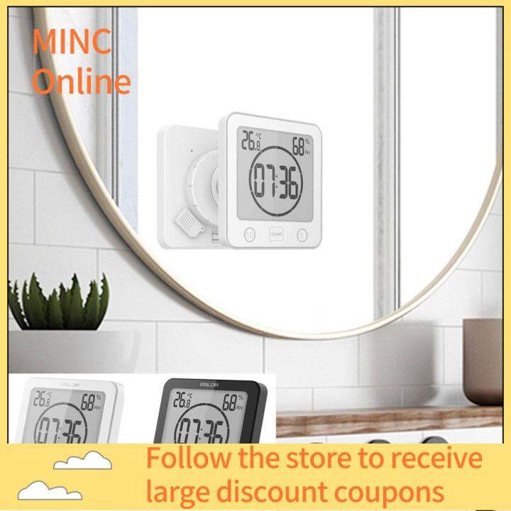 MINC ONLINE Living Room Waterproof Quartz Clocks LCD Display Battery