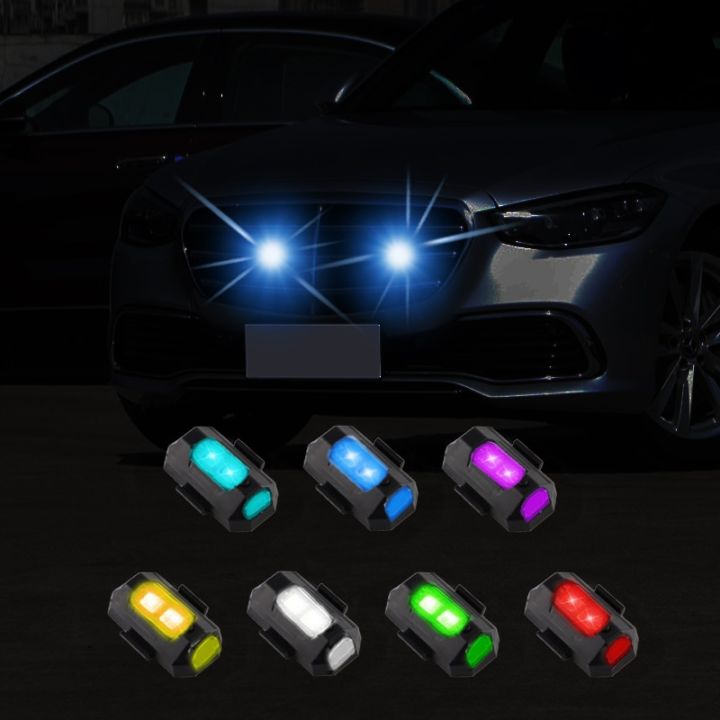 Universal Led Aircraft Strobe Lights Anti Collision Warning Light with USB  Charging 7 Colors
