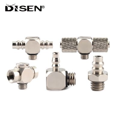 1PC M3 M4 M5 M6 Brass Straight Elbow Tee Tube Hose Barb Mini Air Pneumatic Pipe Fitting Quick Connector 3mm 4mm 5mm 6mm