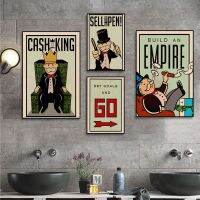 ☼✓❈ Monopoly Time Is Money คลาสสิกอะนิเมะโปสเตอร์ Decoracion ภาพวาด Wall Art กระดาษคราฟท์ภาพวาดตกแต่งวินเทจ