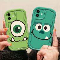 เคส Hp iPhone 15 Pro Max iPhone 11 12 14 13 Pro Max XR 7Plus X XS Max 6S 7 8 6 Plus SE 2020 Big Eye Little Monster And Patrick 3D Soft ขอบคลื่น TPU ICasing เคสครอบโทรศัพท์ ICasing