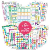 ℡ Planner Stickers for Diary Scrapbooking Bullet Journal Supplies Diary Stickers for Notebooks Vintage Stationery Stickers