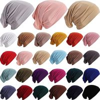 【YF】 Under Scarf Hijab Cap Women Stretch Caps Solid Color Woman Unisex Hats Turbans for