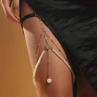 Jewelry Women Accessories Leg the on Bracelet Necklace Belly Chains Body Sexy Thigh Waist Chain Leg Thigh Pearl Fake Snake