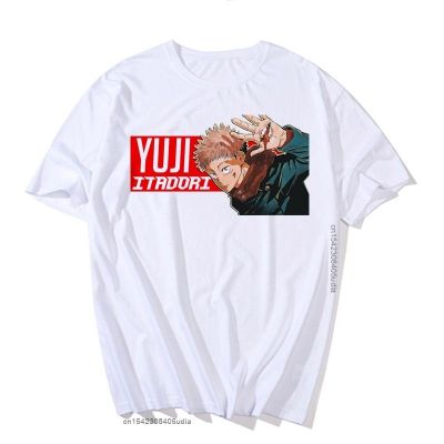 เสื้อยืดผู้ชายฮาราจูกุอนิเมะ Jujutsu Kaisen Yuji Itadori