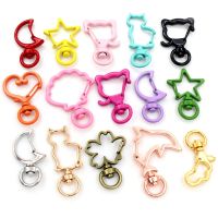 10pcs/lot Snap Hook Trigger Clips Buckles For Keychain Lobster Lobster Clasp Hooks for Necklace Key Ring Clasp Jewelry Supplies Key Chains