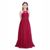 iiniim Brand Childrens Lace Flower Princess Girl Dress for Wedding Birthday Party Tutu High-end Evening Prom Dresses for Girls