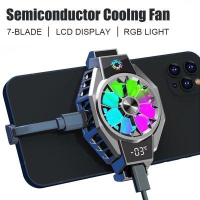☄ Mini Mobile Phone Cooler Radiator Professional Semiconductor Cooling Fan Heat Sink Game Cooler For Iphone Xiaomi Huawei Samsung