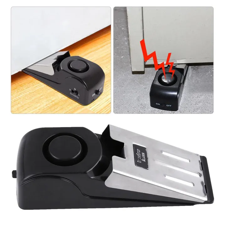 Mini Home Travel 120dB Card Door Alarm Door Stop Alarm For Home Wedge
