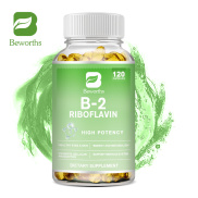 BEWORTHS Vitamin B2 Riboflavin Capsules 300mg for Healthy Eyes & Skin