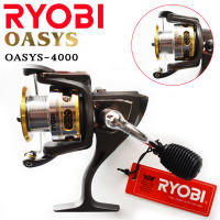 รอกสปิ้น รอก RYOBI รุ่น OASYS-4000 สีดำ-เทา รอกตกปลา อุปกรณ์ตกปลา