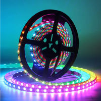 WS2812B ARGB Led Strip LIGHT Individually Addressable WS2812 RGB 5050 smd DC5V Smart LED Light Tape BlackWhite PCB IP306567