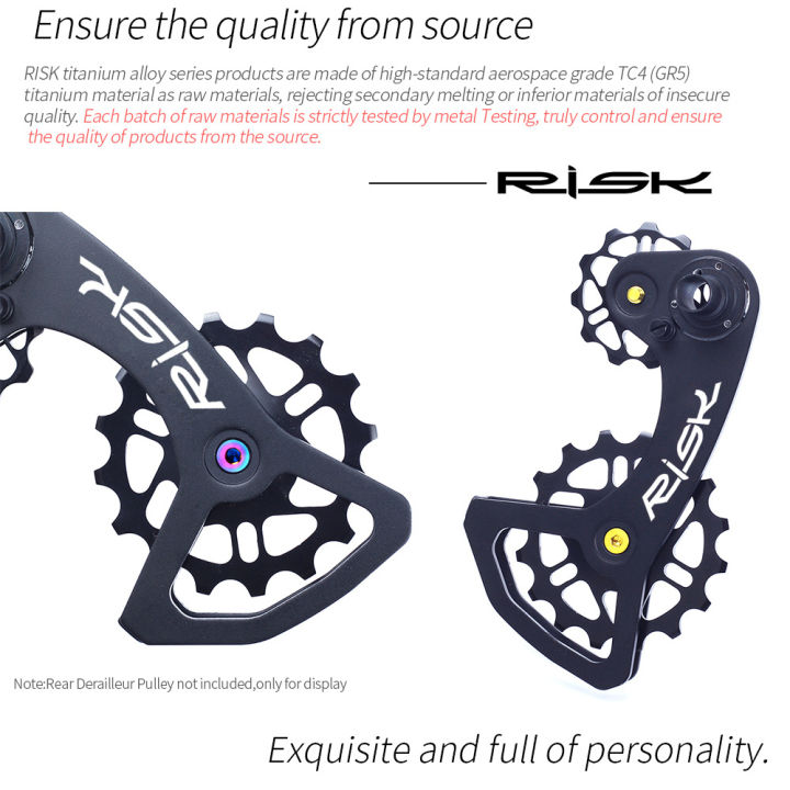 risk-m5x14-2mm-road-bike-cycling-bicycle-rear-derailleur-jockey-wheel-fixed-bolt-screw-for-bike-pulley-lightweight-hollow
