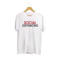 NEW SINGHA T-Shirt เสื้อยืดกสรีนลาย Social Distancing