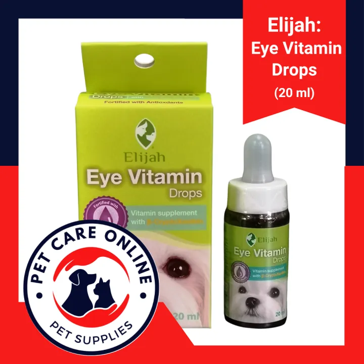 Elijah Eye Vitamin Drops Eye Vita for Tear Stain Remover for Dogs and