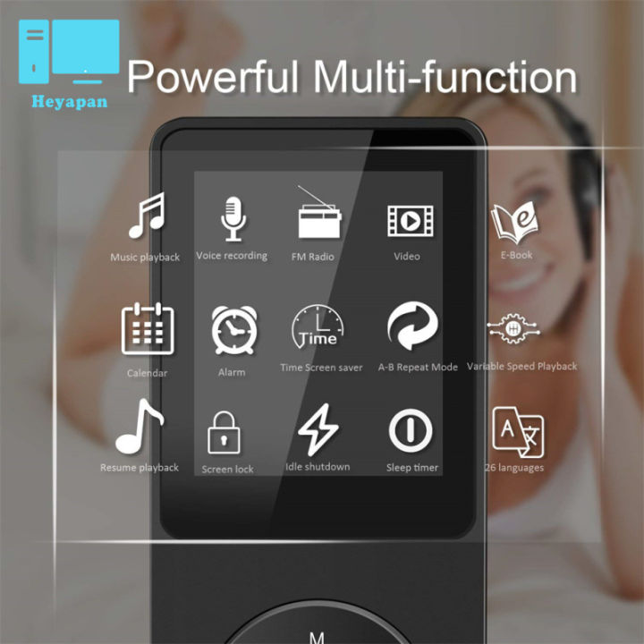 เครื่องเล่นเพลง-mp3แบบพกพารองรับบลูทูธวิทยุ-fm-mp4ภายนอกบางเฉียบปากกาบันทึก-mp3นักเรียน