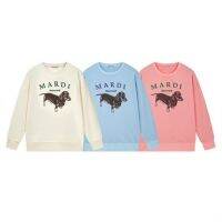 Mardi daisy flower print loose casual Korean China-Chic autumn sweater women ins