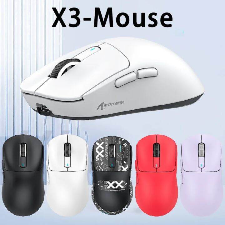 Attack Shark X3 Wireless Bluetooth Mouse 2.4G+Type-C Tri-Mode ...