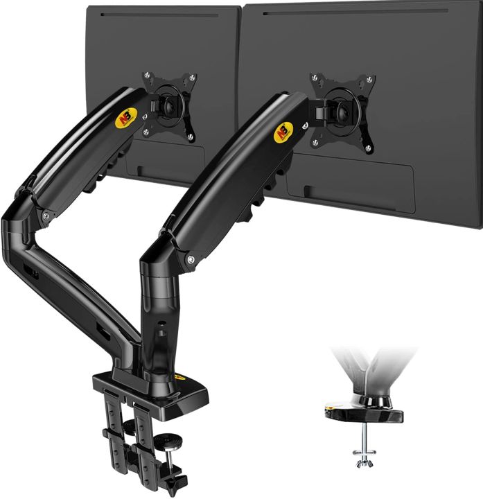 dual-lcd-arm-nb-f160-gas-strut-desktop-dual-screen-lcd-monitor-arm-led-monitor-stand-lcd-stand-led-monitor-stand-ขาตั้งจอคอม-2จอ-ขาแขวนจอ-มอนิเตอร์lcd-led-แบบ-2-จอ-แบบตั้งโต๊ะ-รองรับจอ-17-27-ส