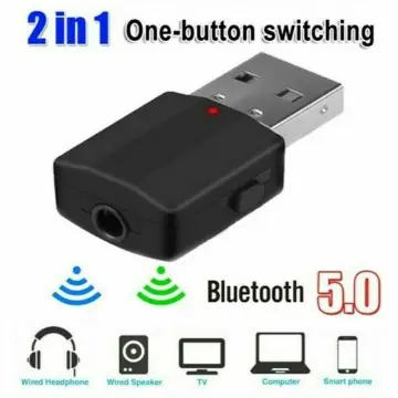 MANCHE Bluetooth 5.0 Adapter 3.5mm Jack Aux Dongle, 2-in-1 Wireless  Transmitter/Receiver for TV Audio, Projector, PC, Headphone, Car