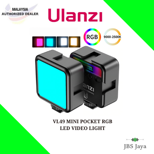 Ulanzi VL49/ VL49 PRO Mini Pocket Bi-Color RGB LED | Lazada