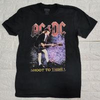 ราคาถูกเสื้อวง​ ACDC shoot to thrill ลิขสิทธิ์​แท้​ปี​2019S-5XL