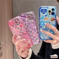 เคสโทรศัพท์มือถือ TPU แบบนิ่ม ลายการ์ตูนหมี สีรุ้ง สําหรับ IPhone 14 13 12 11 Pro Max X XR Xs Max 8 7 6 6s Plus SE 2020