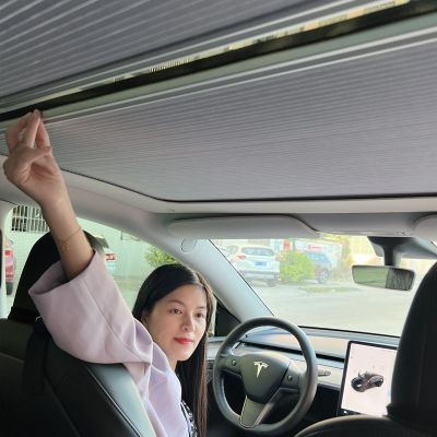 [COD] Suitable for ModelY retractable sunshade sunroof roof sunscreen insulation curtain