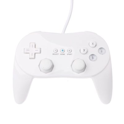 ：“{—— Classic Wired Game Controller Gaming Remote Pro Gamepad Control Joystick For Nintendo Wii