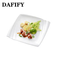 DAFIFY 8นิ้วพอร์ซเลนสแควร์ขนมจานอาหารค่ำบนโต๊ะอาหารเซรามิกเครื่องล้างจานและไมโครเวฟปลอดภัย