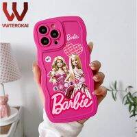 VWTEROKAI ตุ๊กตาบาร์บีสีชมพูแฟชั่นเคสโทรศัพท์ตุ๊กตาเจ้าหญิงสำหรับ VIVO Y20 Y20i Y20S Y12S Y12A Y20s V2026 V2027 V2029 V2032ฝาหลังนุ่มลายคลื่น V2043ผู้หญิง