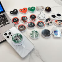 Starbucks Magsafe ที่วางโทรศัพท์แบรนด์ยอดนิยมพร้อมที่จับแม่เหล็กพับได้ยืดได้จับกำไลไฟกะพริบสำหรับผู้หญิงแหวนโลหะสำหรับ iPhone 12 13 14 15 Pro Max Magsafe เคสโทรศัพท์