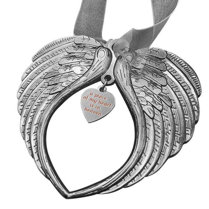 angel-memorial-photo-frame-a-piece-of-my-heart-is-in-heaven-ornament-for-christmas-tree-personalized-memorial-ornaments-metal-picture-frames-silver-photo-frame-hanging-memorial-ornament-like-minded