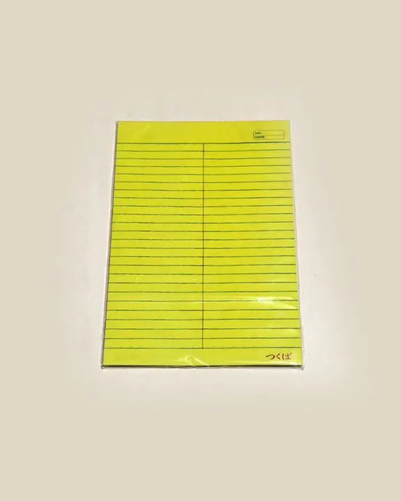 Yellow Steno Pad Tsukuba with plastic Lazada PH