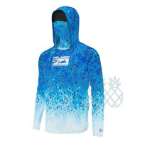 ตกปลา Hooded เสื้อผู้ชายหมวกหน้ากากแขนยาว Sun Protection UPF 50เสื้อกันหนาว Camisa Pesca Fish Jersey Hoodies