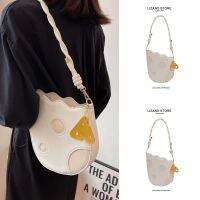 Summer summer high-level sense original niche design small bag female 2023 new cheese cheese one-shoulder armpit bag 【BYUE】