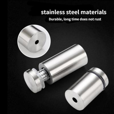 10PCS Glass Fasteners 16mm Stainless Steel Acrylic Advertisement Standoffs Pin Nails Billboard Fixing Screws Hardware