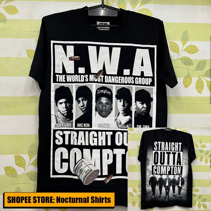 Obsessed Boutique N.W.A. Straight Outta Compton Graphic Tee Adult XX-Large / White / Regular Heavyweight