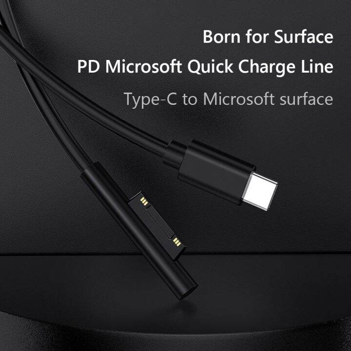 hot-ruxmmmlhj-566-แหล่งจ่ายไฟที่ชาร์จไฟรวดเร็ว-usb-c-สำหรับ-microsoft-surface-pro-3-4-5-6สายชาร์จแบตเตอรี่