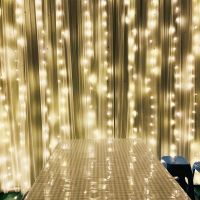 6x3/3x3M LED Curtain Icicle String Lights Christmas Fairy Lights Garland Outdoor Home for Wedding/Party/Garden Decoration Noel
