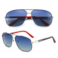 GCV New Classic Vintage Retro Caravan Pilot Sunglasses Metal Frame Men Women Female Polarized Driving Outdoor Fishing Gradient