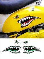 Doordash Cartoon Shark Mouth Feeth Decals Waterproof Car Stickers Rowing Skin Row Creative Graffiti Motorcycle Fun Decoration