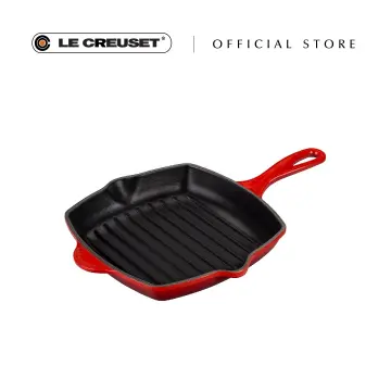 Le Creuset grill pan/skillet 26cm square, orange