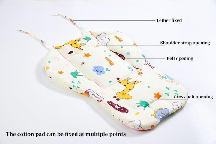 baby-kids-highchair-cushion-pad-mat-booster-seats-cushion-pad-mat-feeding-chair-cushi-on-pad-stroller-cushion-mat-cotton-fabric